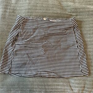 Urban Outfitters Black and White Gingham Mini Skirt